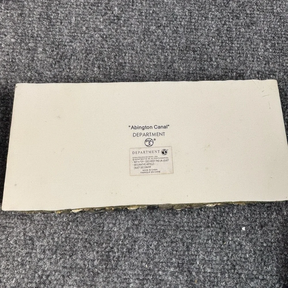 Dept 56 HVC Dickens Village Series Abington Canal #58535 w/Box